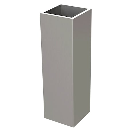Designs Of Distinction 1.25" x 4" Square Ferrule - Brushed Aluminum 01FRS1254BA1